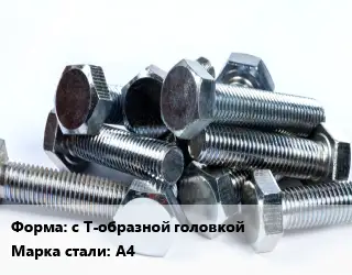 Болт с Т-образной головкой Сталь: А4